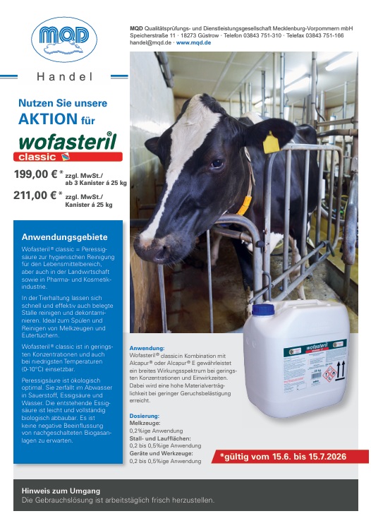 Aktion Wofasteril 2026